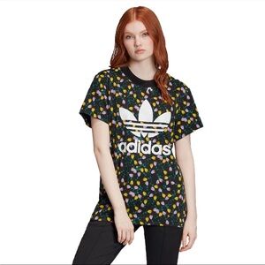 Adidas Originals All-Over Print Trefoil Tee Size S